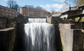 Cromford mills in action. 